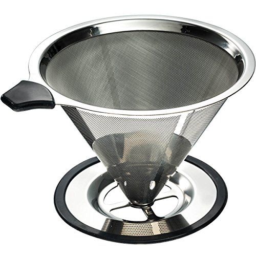 Yitelle Stainless Steel Pour Over Coffee Cone Dripper