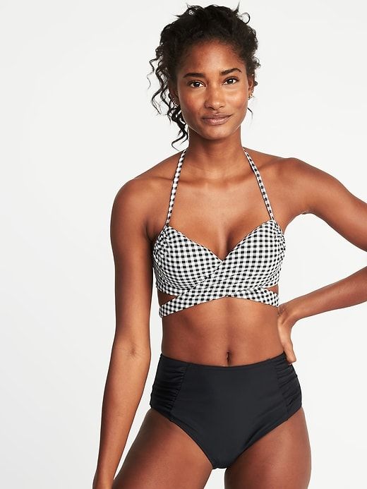 old navy wrap front swimsuit