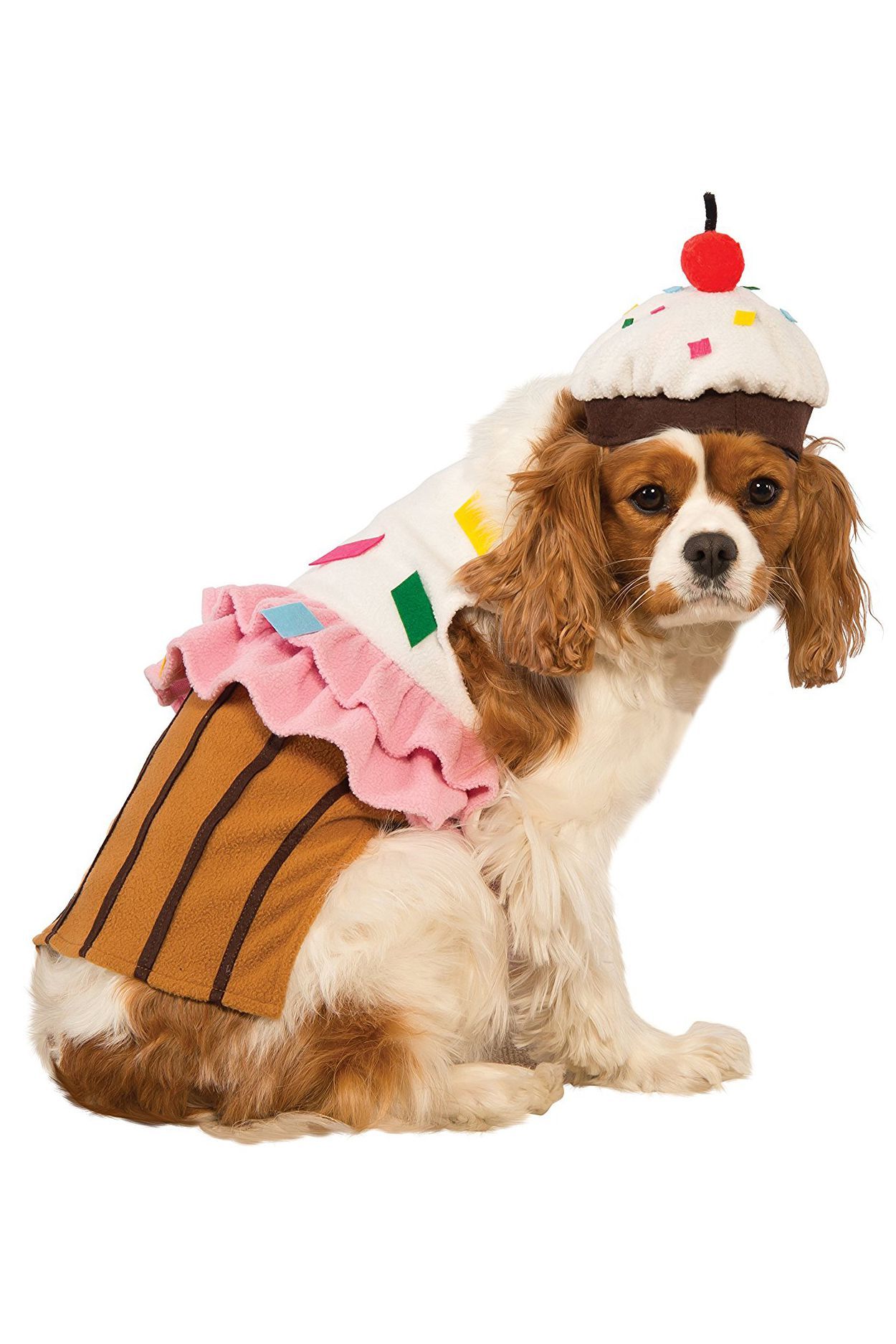 Novelty Waistcoat Fun Fancy Dress Informal Wacky Party Dog Cavalier King Spaniel 