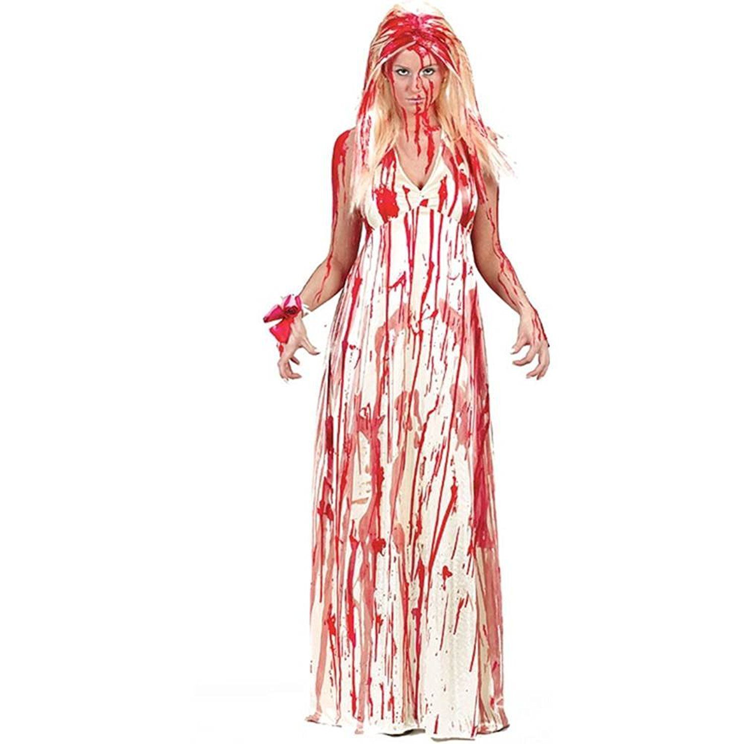 Girls Horror Bloody Nun Scary Gruesome Halloween Fancy Dress Costume Outfit 3-12 