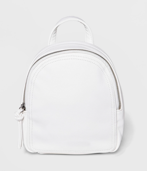 mellie faux leather mini backpack