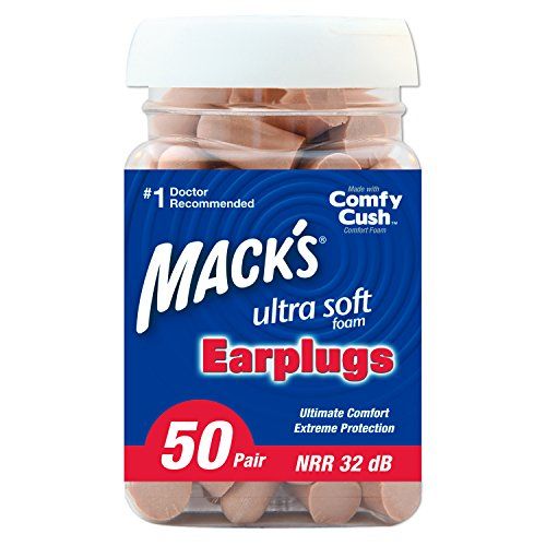 Working Ear Plugs for Sleeping Travel Study Perfect for Snoring ANBOW Noise Cancelling Earplugs 32db Highest NNR 2 Pair with Aluminum Carry Case 