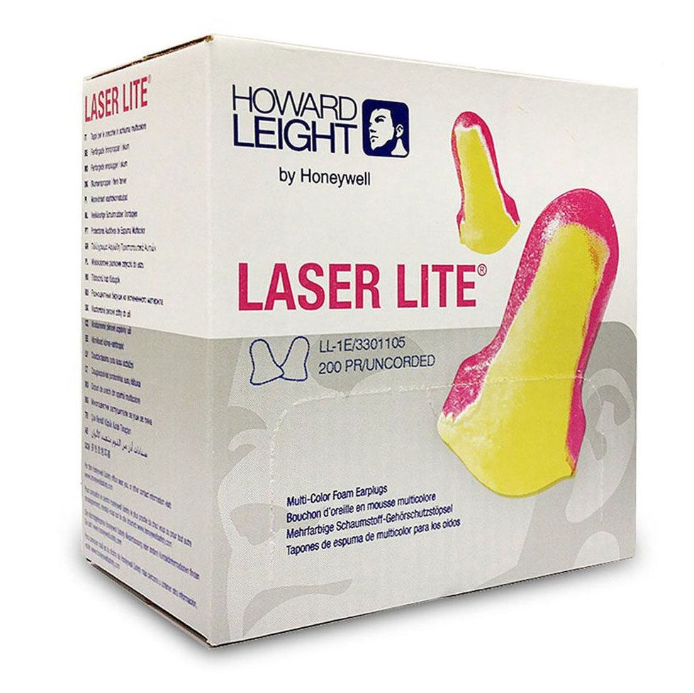 Howard Leight Laser Lite Disposable Foam Earplugs