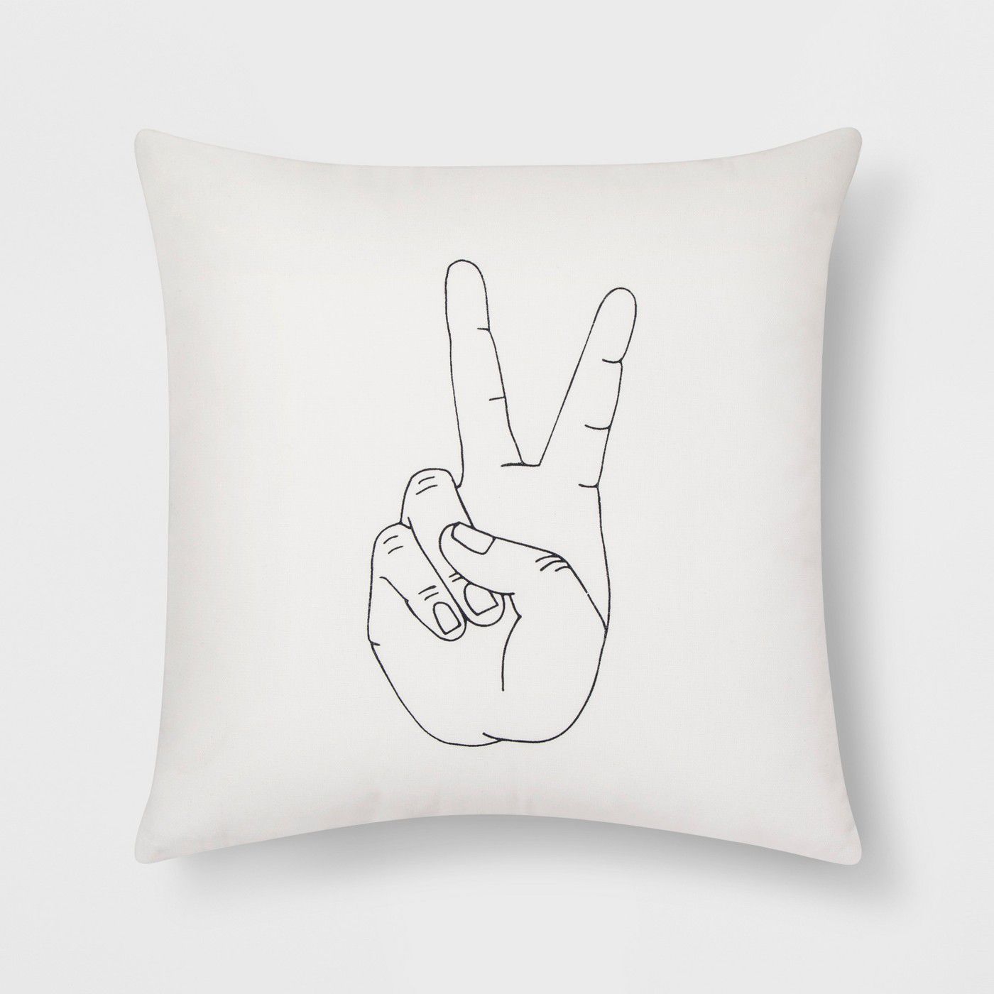 Peace Sign Throw Pillow