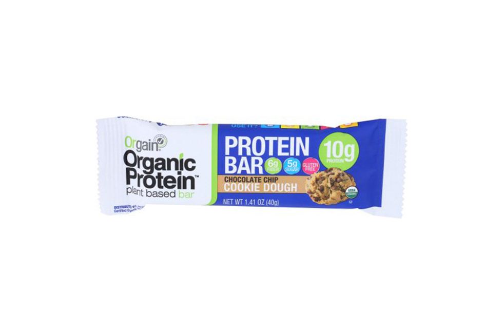 Orgain Organic Protein Bar, Chocolate Chip Cookie Dough, Gluten Free, Non-GMO, USDA Organic, 1.41 Ounce, 12 Count [Chocolate Chip Cookie Dough]