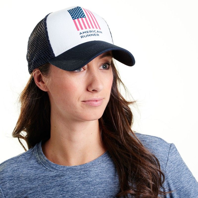 american runner trucker hat