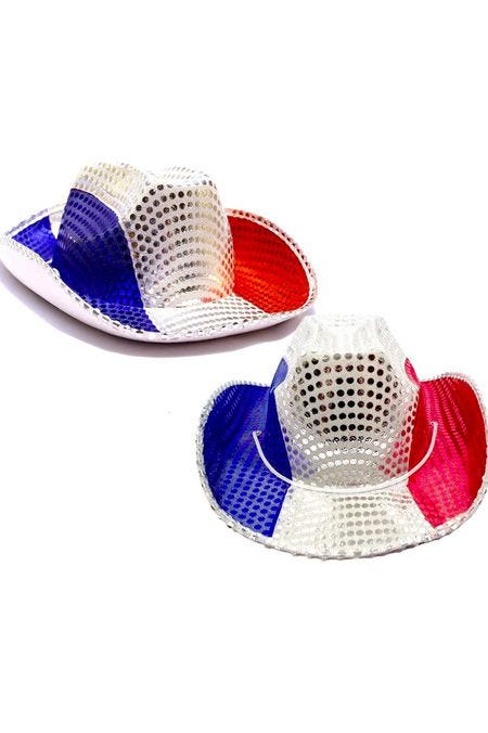 Amscan Hat Patriotic Sequin Cowboy