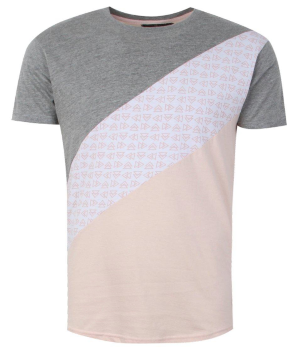 BoohooMAN Color Block Print T-Shirt