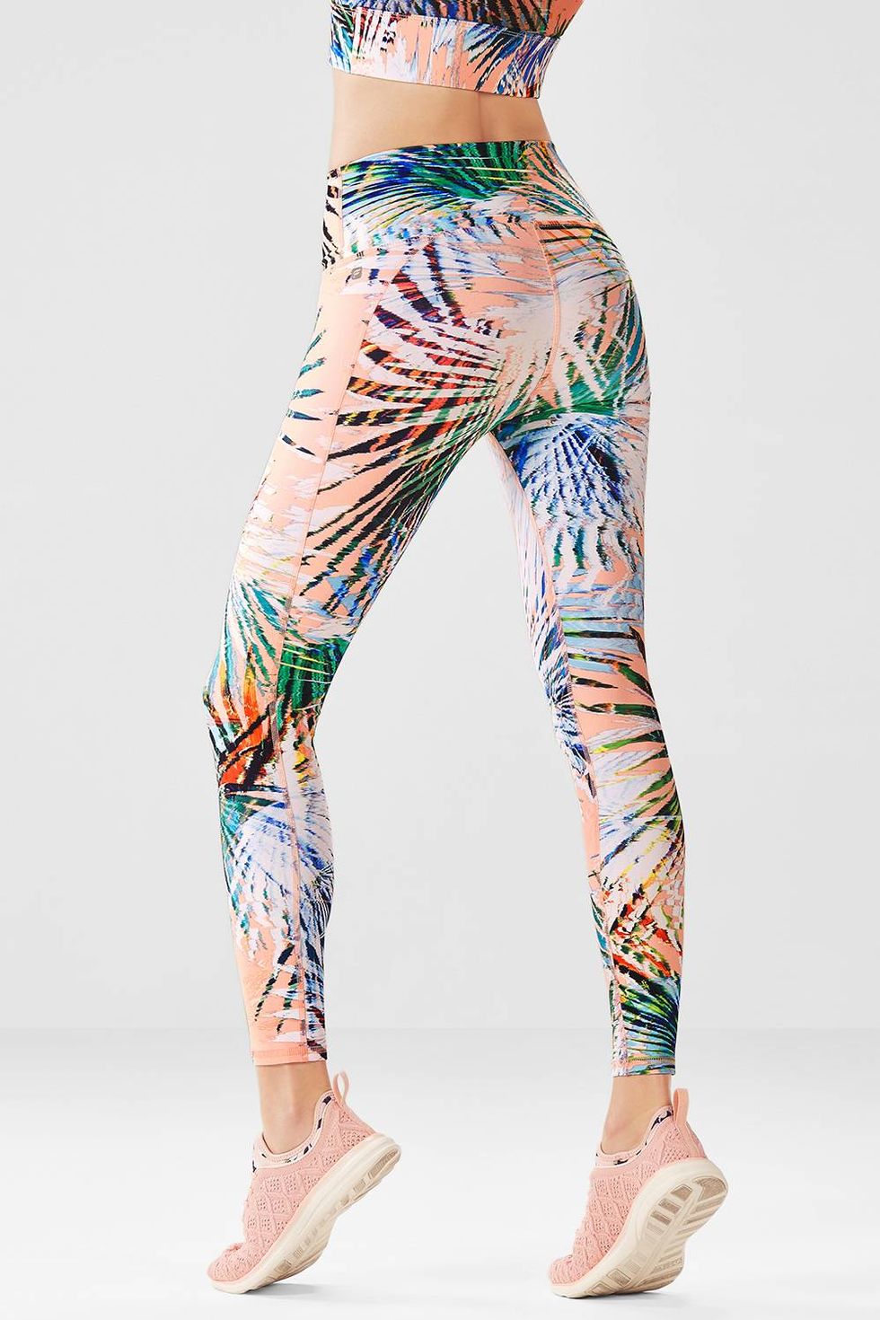 Calvin Klein,Calvin Klein Performance Cheetah-Print Mesh-Inset Compression  Ankle Leggings - WEAR