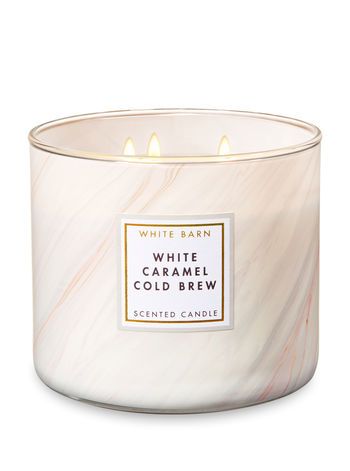 White Caramel Cold Brew 3-Wick Candle