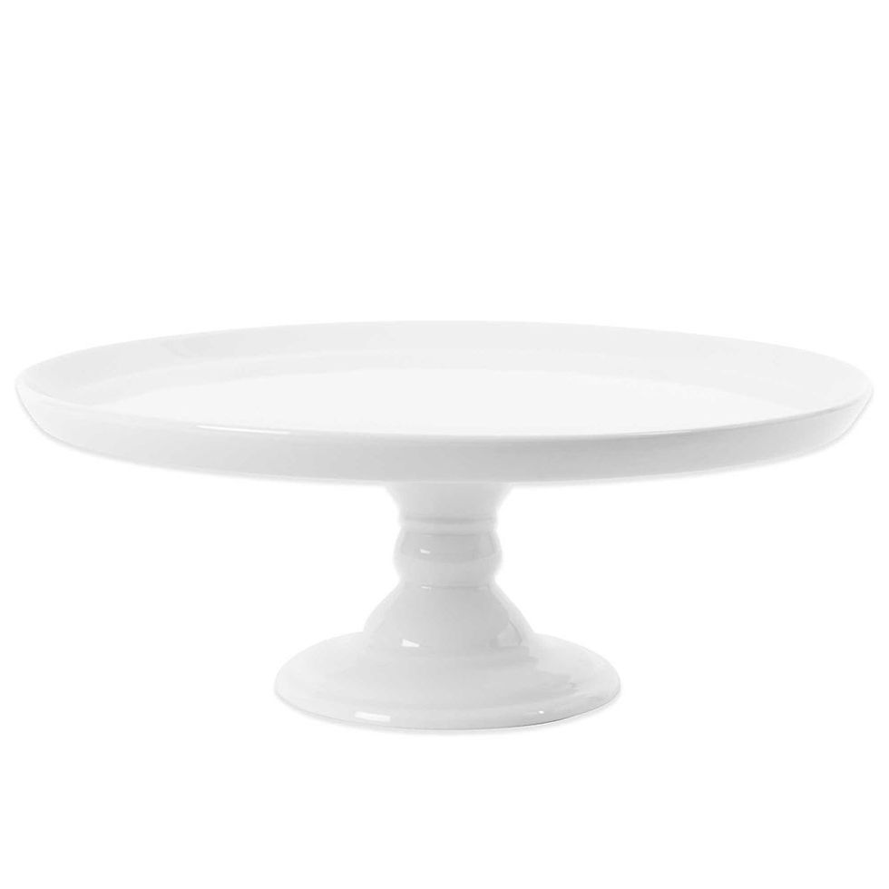 Everyday White by Fitz and Floyd Large Footed Cake Stand