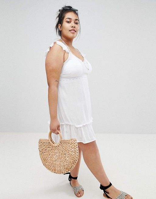 Plus size white hot sale bachelorette dress