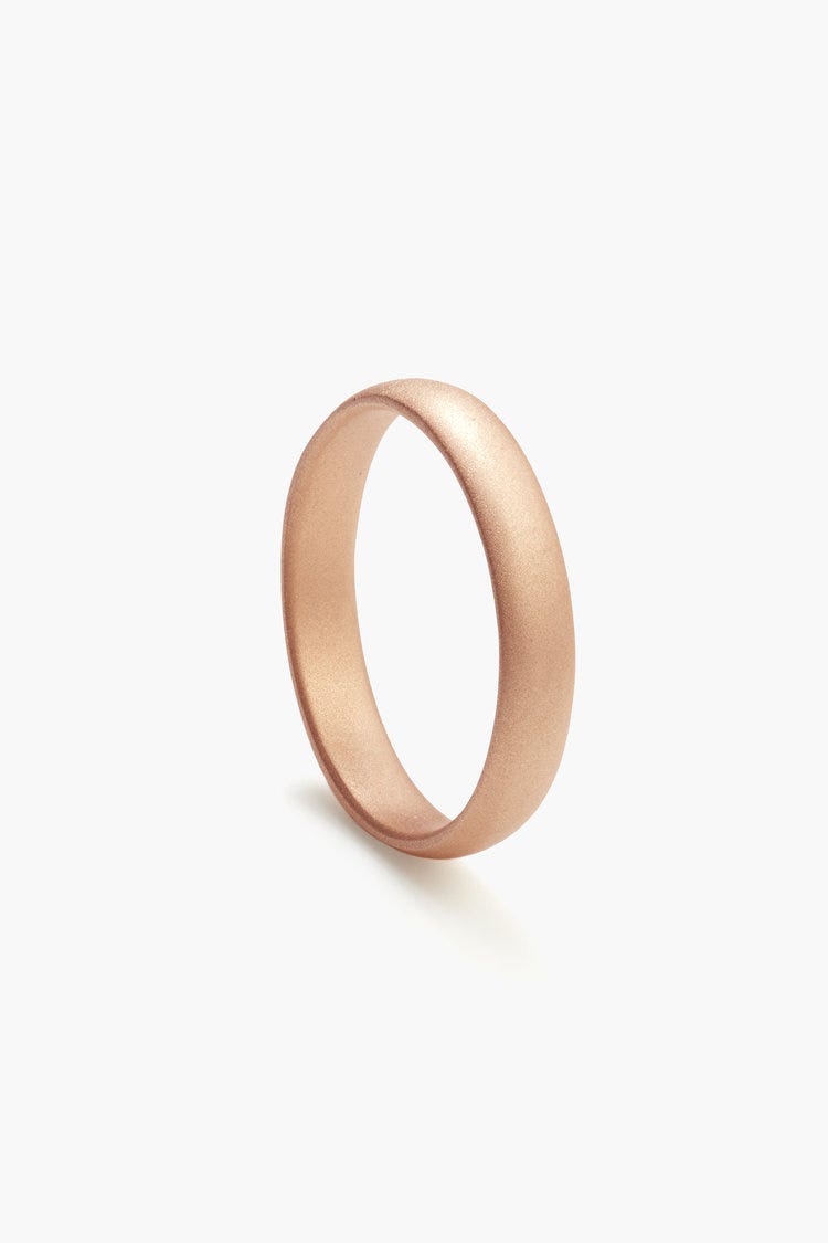 Classic Round, 4mm, Rose Gold, Matte