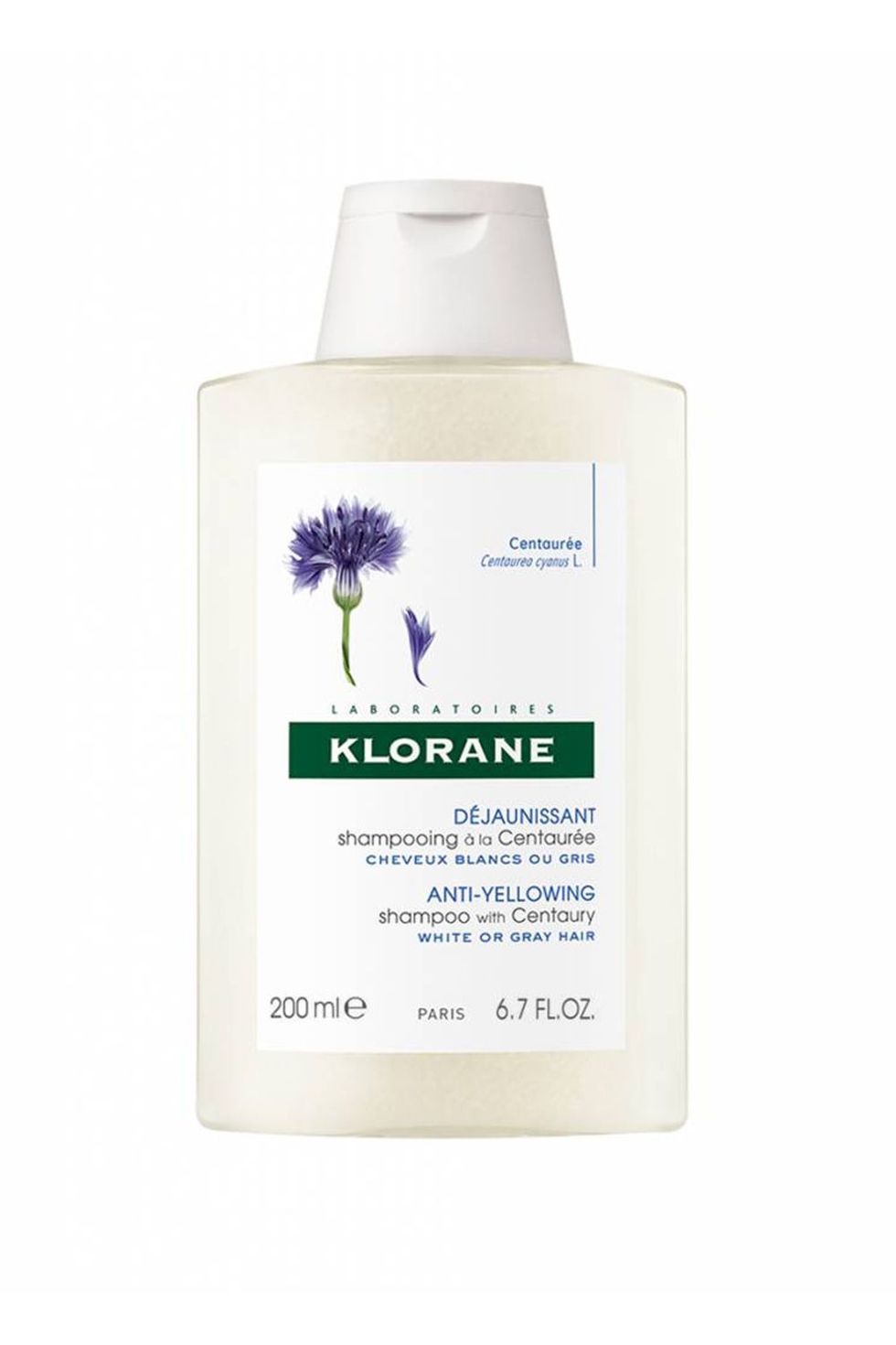 Klorane Anti-Yellowing Shampoo With Centaury