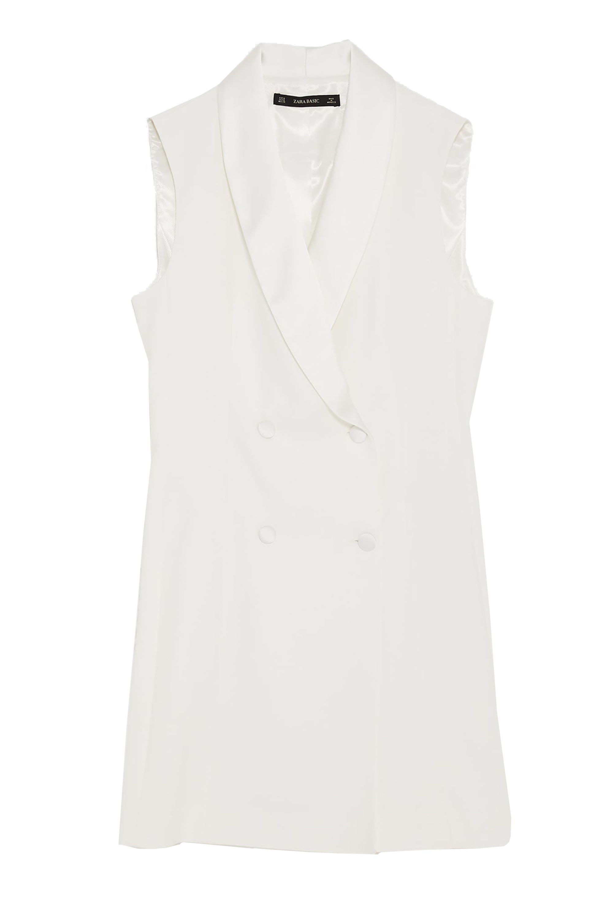 Zara white tuxedo clearance dress