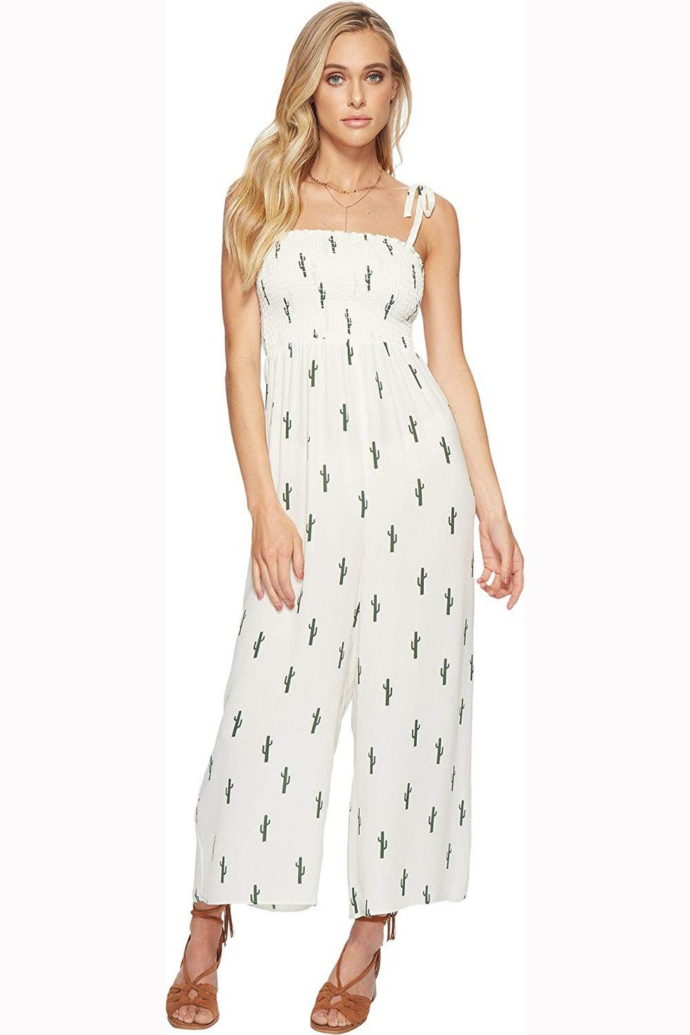 Smocked Cactus Jumpsuit