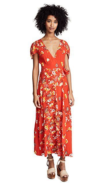 Free people best sale jess wrap dress