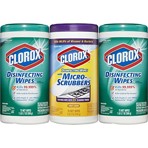 Clorox Disinfecting Antibacterial Wipes, 3-Pack