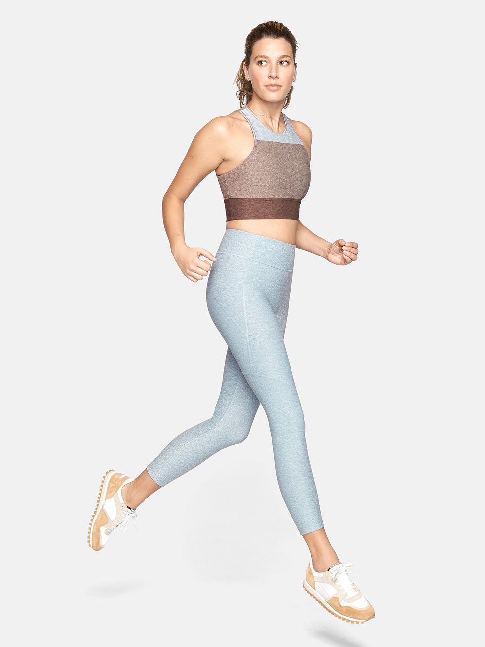Outdoor Voices The Warmup Light Grey Free Form Leggings Graphite