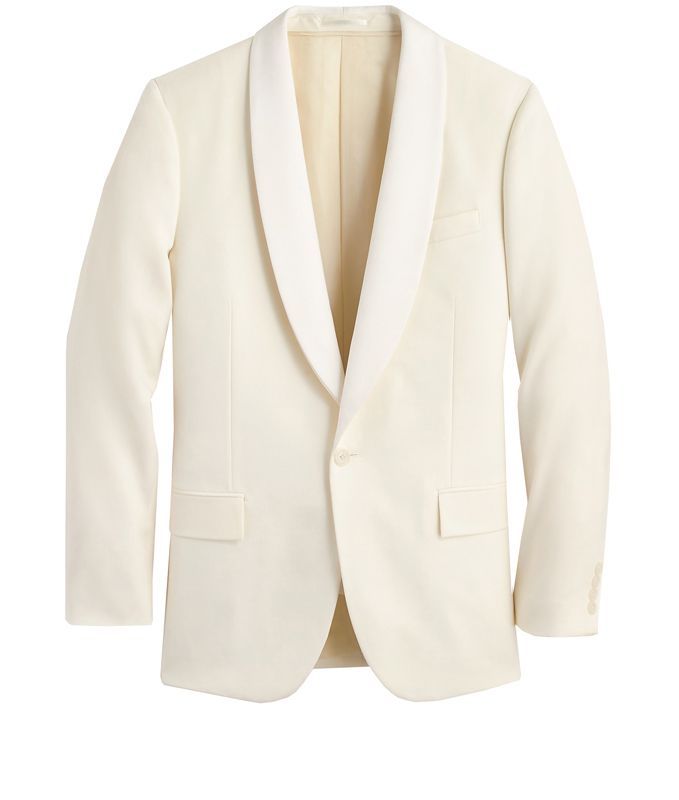 J crew shop white tuxedo jacket