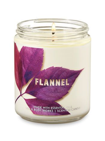 Flannel Single Wick Candle