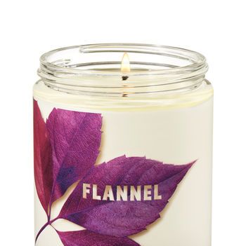 Flannel Single Wick Candle