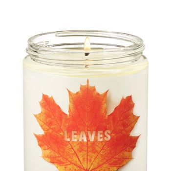 Leaves Single Wick Candle