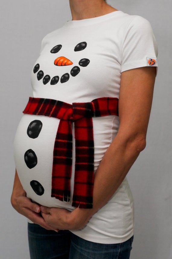 10 Cute Maternity Halloween Shirts That Fit Well and Show Off Your Bump •