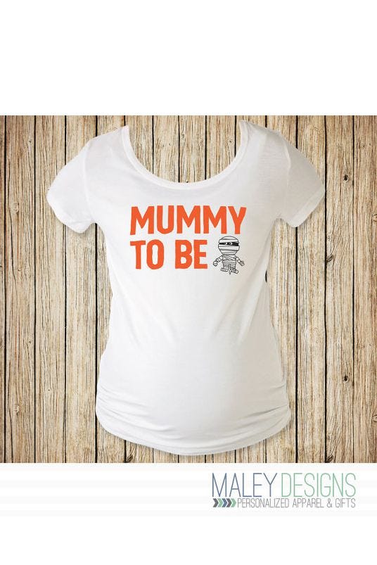 10 Cute Maternity Halloween Shirts That Fit Well and Show Off Your Bump •