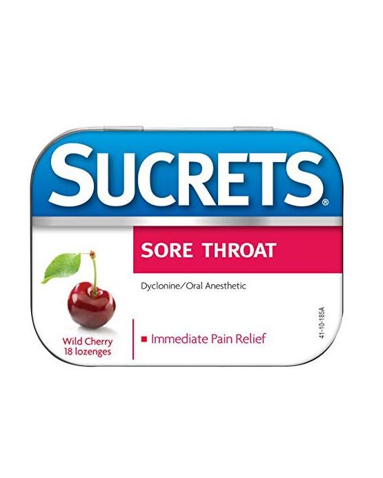 Sucrets Classic Sore Throat Lozenges, Wild Cherry