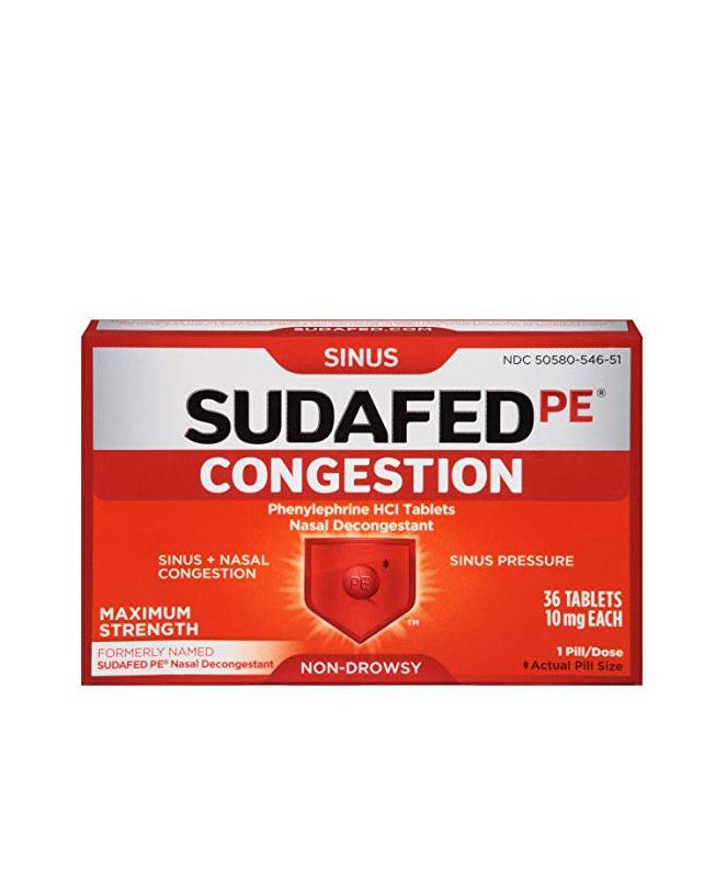 Sudafed PE Congestion Tablets