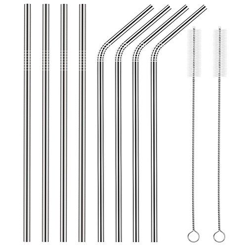 Yihong 10.5-inch Stainless Steel Straws