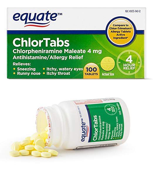 Equate ChlorTabs Tablets Antihistamine Tablets