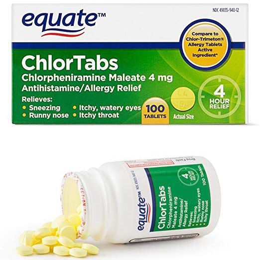 Equate ChlorTabs Tablets Antihistamine Tablets