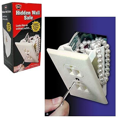 Safety Tech Fake Plug Outlet Hidden Diversion Wall Safe - The Home