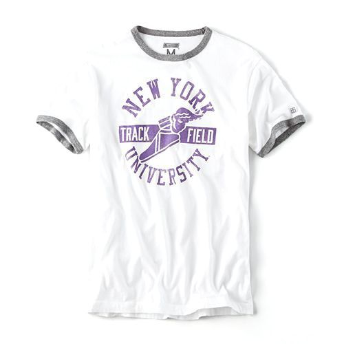 Tailgate Men's NYU Ringer T-Shirt
