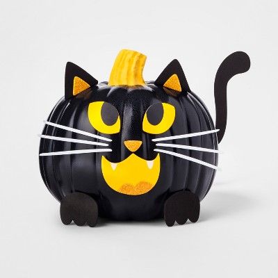 12pc Halloween Cat Pumpkin Decorating Kit