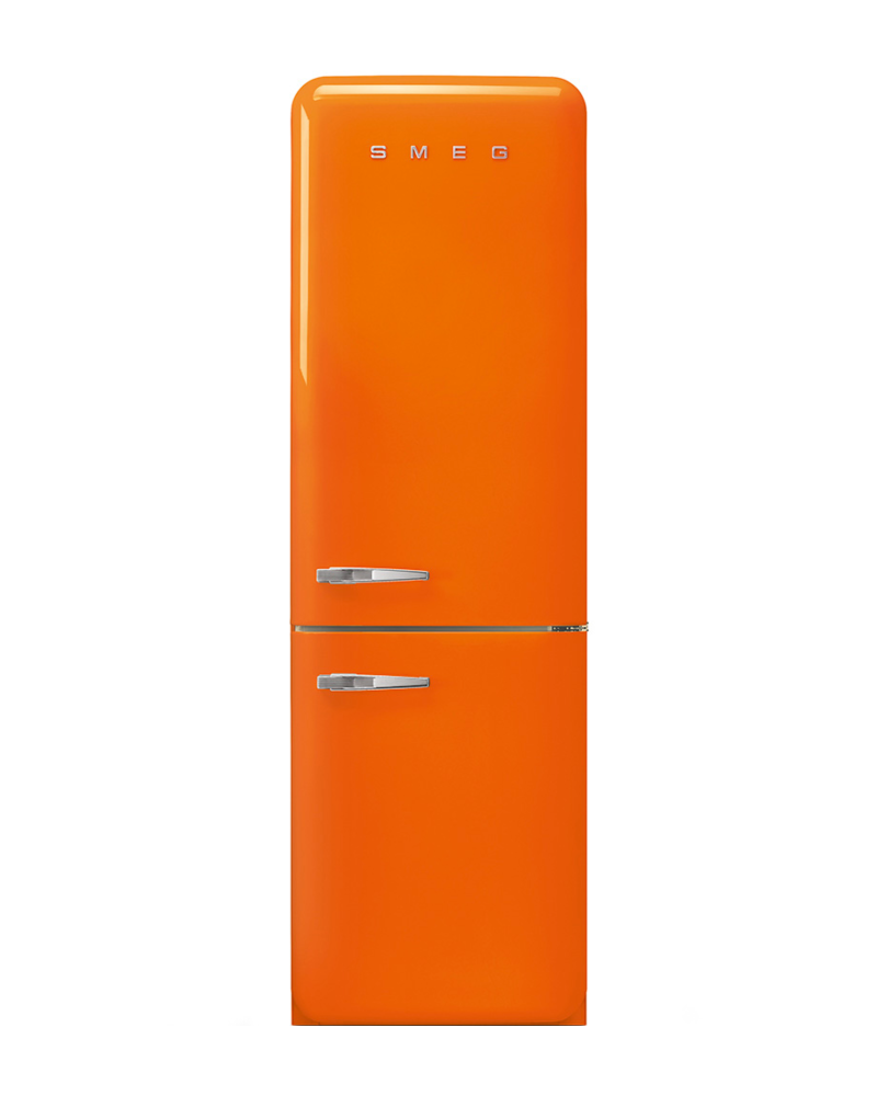 Smeg 11.7 cu ft. Bottom Freezer Refrigerator, Orange