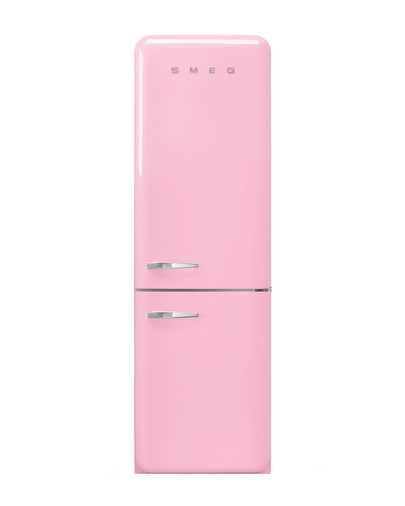 Smeg 11.7 cu ft. Bottom Freezer Refrigerator, Pink