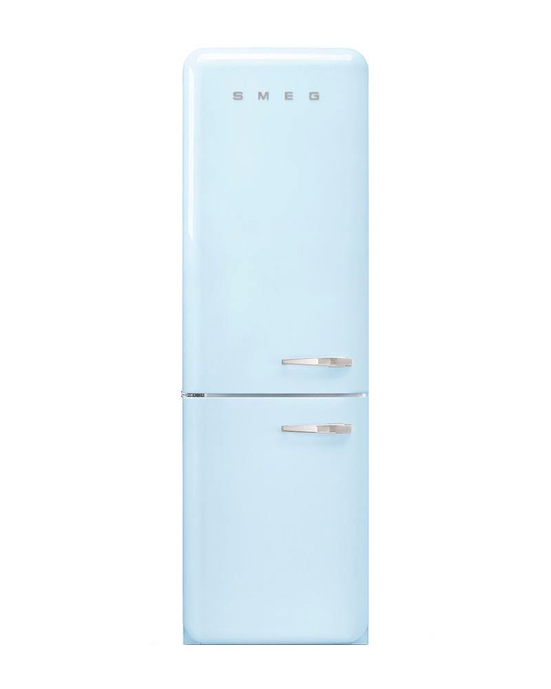 Smeg 11.7 cu ft. Bottom Freezer Refrigerator, Pastel Blue