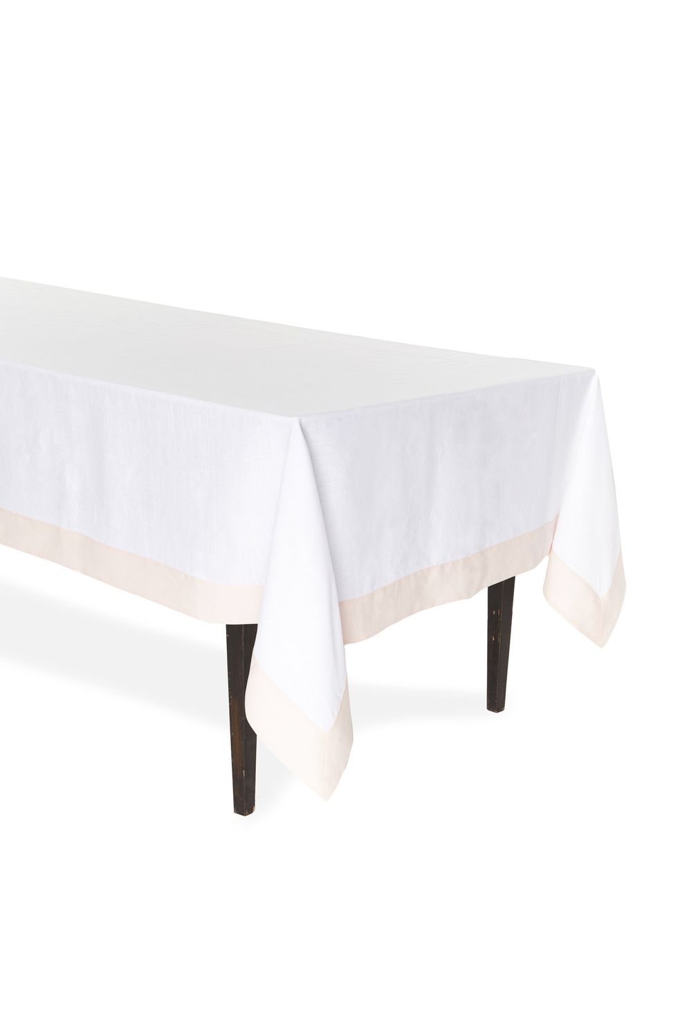 Two-Tone Linen Tablecloth