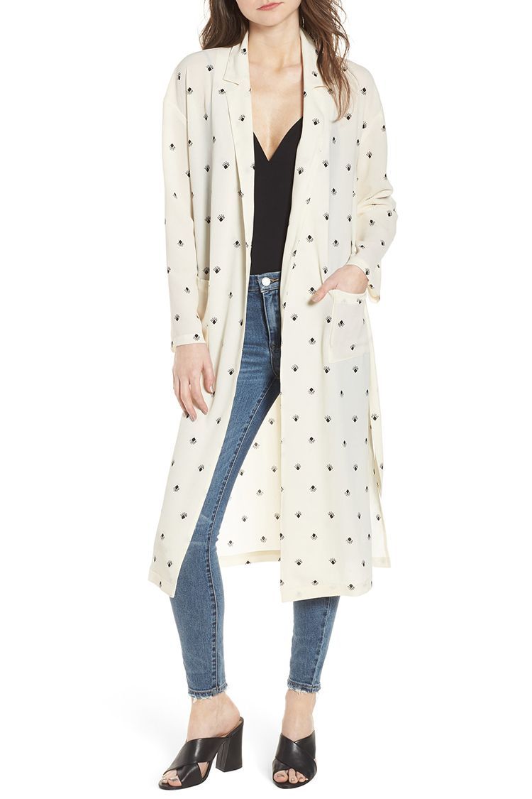 Lightweight duster coat outlet womens