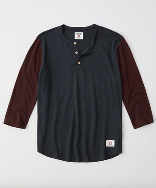 Abercrombie and Fitch Baseball Henley