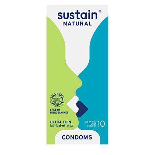 Sustain Ultra Thin Non-Toxic Lubricated Latex Condom