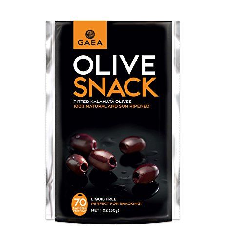 Gaea Snack Pack Pitted Kalamata Olives with Sea Salt and Vinegar
