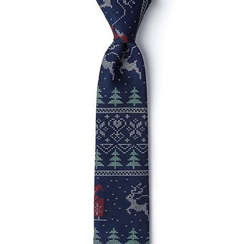 BOXMO Mens Big Boys Fun Merry Christmas Ties Innovative design Printed Patterned Necktie 