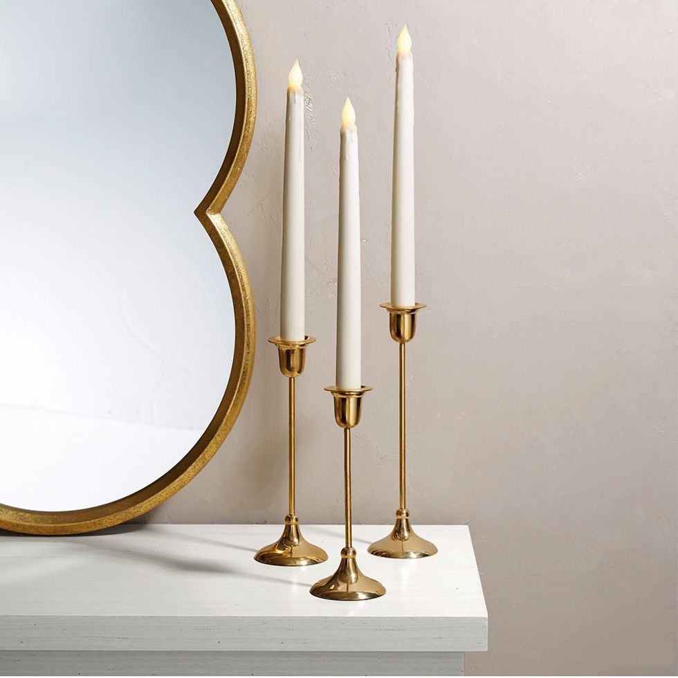 Arden Brass Taper Candle Holder (Small Size)