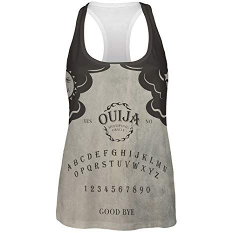 Halloween Ouija Board Costume All Over Womens Racerback Tank Top