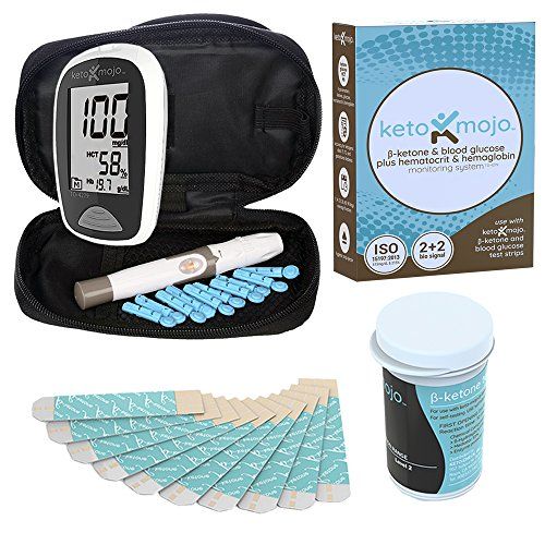 Keto-Mojo Blood Ketone and Glucose Testing Meter Kit