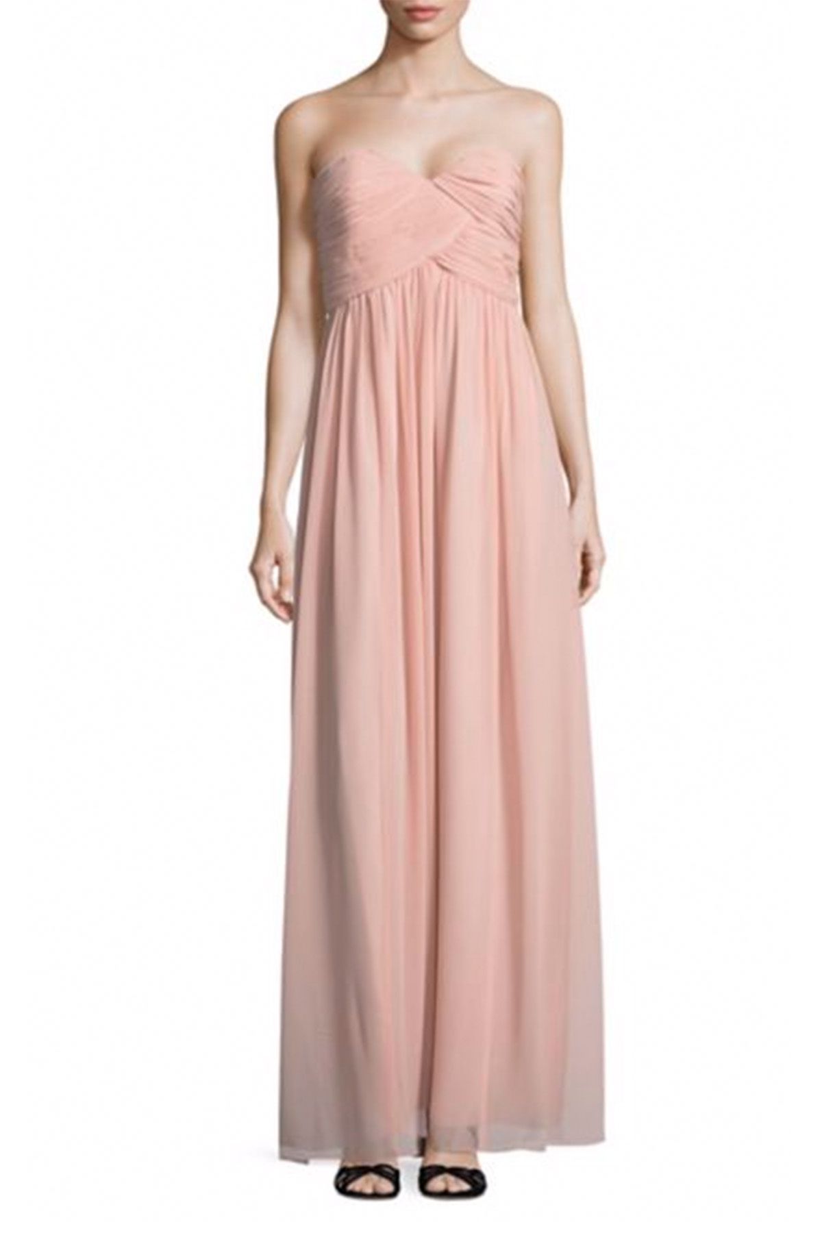 Laura Solid Strapless Gown